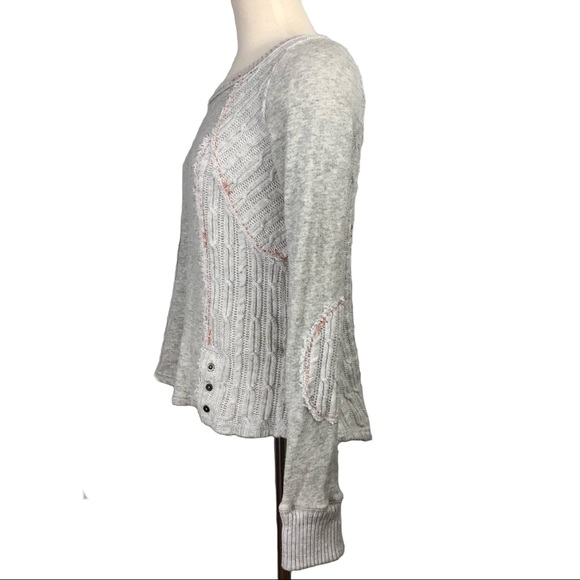 ANTHRO SATURDAY SUNDAY Multi Pattern Textured Top - Picture 3 of 6